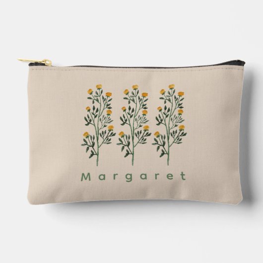 Beige Wildflowers Elegance Boho Trendy Etui (Voorkant)