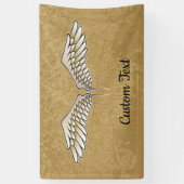 Beige Wings Banner (Verticaal)