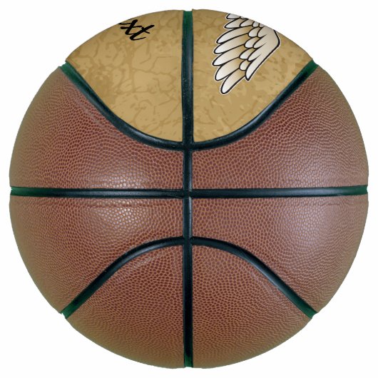 Beige Wings Basketball Basketbal (Rechts)