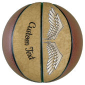 Beige Wings Basketball Basketbal (Verticaal)