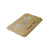 Beige Wings Bathroom Mat. Badmat (Gekanteld)