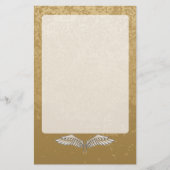 Beige wings briefpapier (Voorkant)
