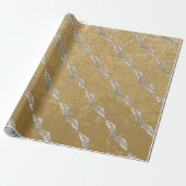 Beige wings cadeaupapier (Uitgerold)
