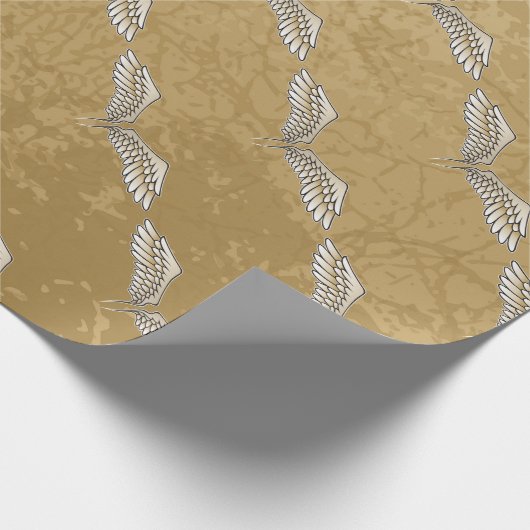 Beige wings cadeaupapier (Hoek)