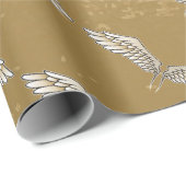 Beige wings cadeaupapier (Rol Hoek)