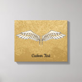 Beige Wings Canvas Print (Voorkant)