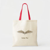 Beige Wings Canvas tas (Voorkant)