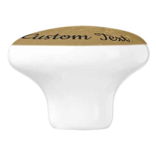 Beige Wings Ceramic Knob. Keramische Knop (Zijkant)