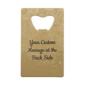 Beige Wings Creditcard Bottle Open Creditkaart Flessenopener (Achterkant)