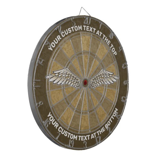 Beige Wings Dart Board Dartbord (Voorkant Links)