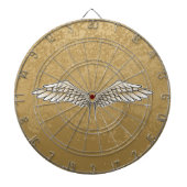 Beige wings dartbord (Voorkant)