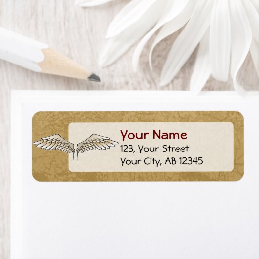 Beige wings etiket (Insitu)