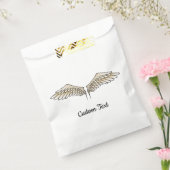 Beige Wings Favor Bag Bedankzakje (Gezegeld)