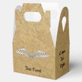Beige Wings Favor Box Bedankdoosjes (Geopend)