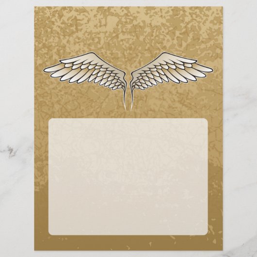 Beige wings flyer (Achterkant)