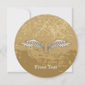 Beige wings kaart (Voorkant)