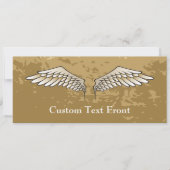 Beige wings kaart (Voorkant)