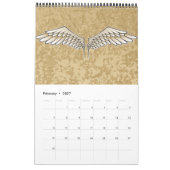 Beige wings kalender (Feb 2027)