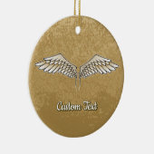 Beige Wings-keramisch siermiddel Keramisch Ornament (Rechts)