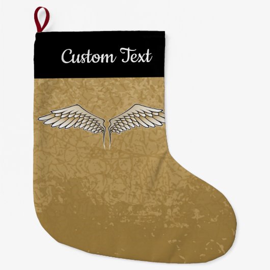 Beige Wings kerststaart Grote Kerstsok (Voorkant)