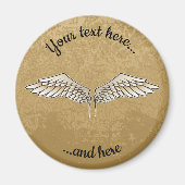Beige Wings Magnet (Voorkant)