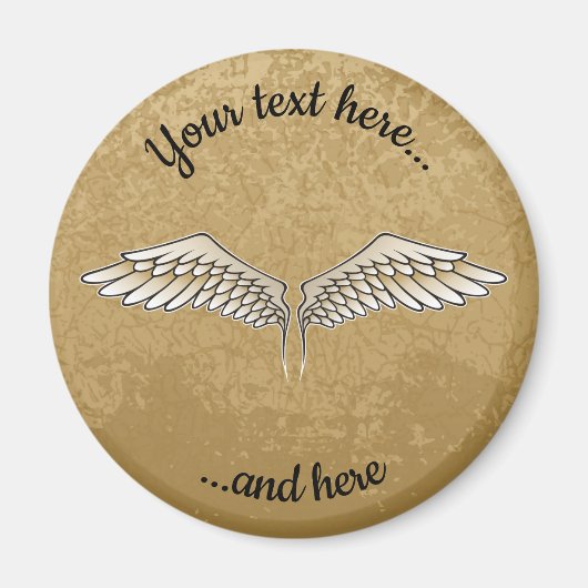 Beige Wings Magnet (Voorkant)