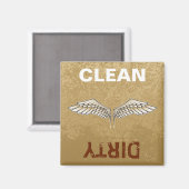 Beige Wings Magnet (Voorkant / Achterkant)