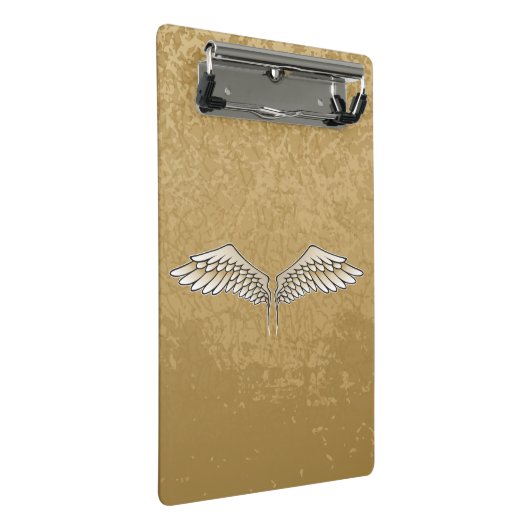 Beige wings mini klembord (Schuin)
