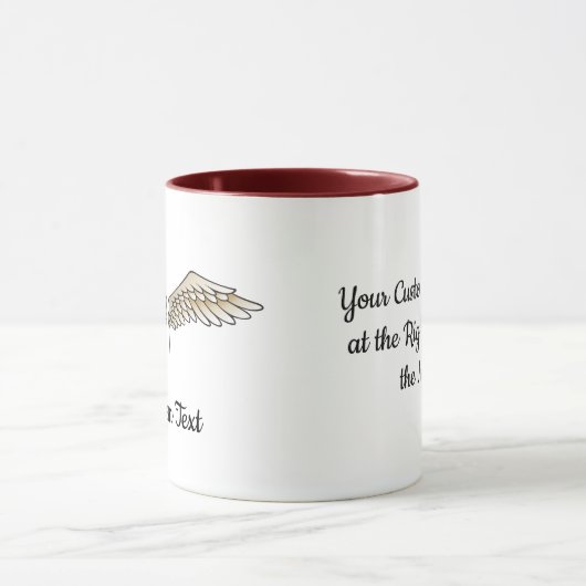 Beige Wings Mok (Midden)