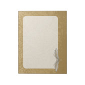 Beige wings notitieblok (Linkerzijde)