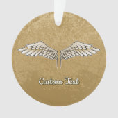 Beige Wings Ornament (voorkant)