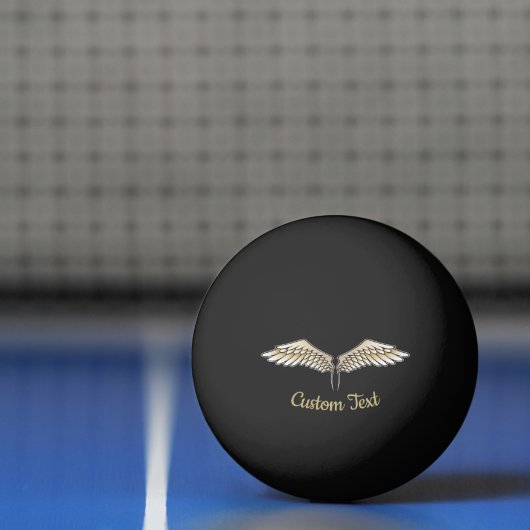 Beige Wings Ping Pong Ball (Net)