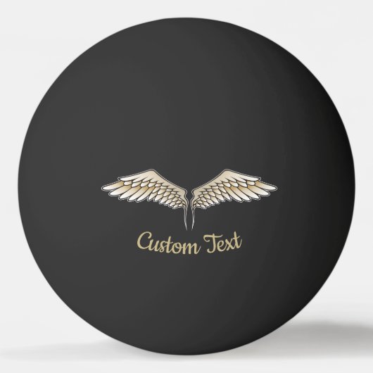 Beige Wings Ping Pong Ball (Voorkant)