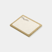 Beige wings post-it® notes (Schuin)