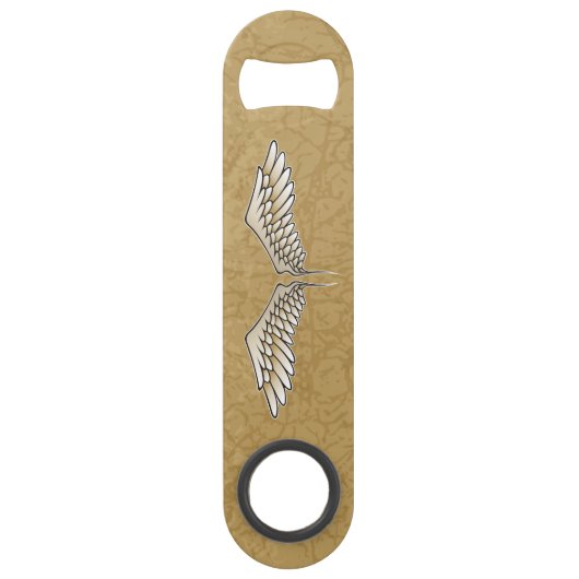 Beige Wings Speed Bottle Open Speed Flessenopener (Voorkant)