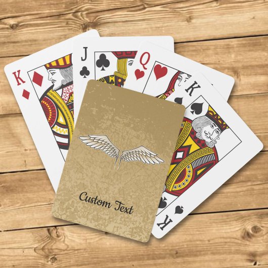Beige Wings-speelkaarten Pokerkaarten