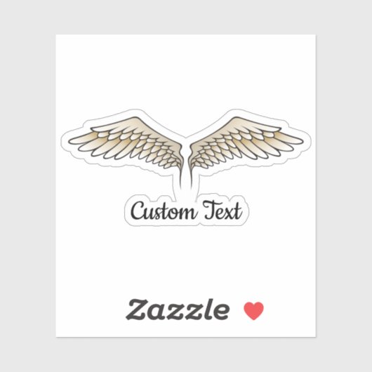 Beige Wings Sticker (Vel)