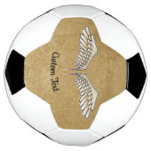 Beige Wings Voetbal (Gedraaid)
