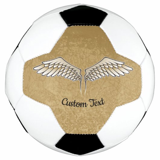 Beige Wings Voetbal (Voorkant)