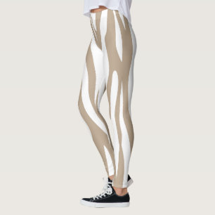 beige wit leggings