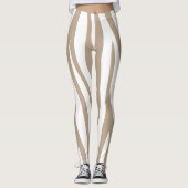 beige wit leggings (Voorkant)