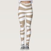 beige wit leggings (Voorkant)