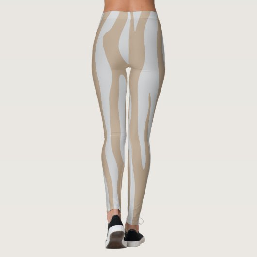 beige wit leggings (Achterkant)