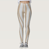 beige wit leggings (Voorkant)