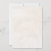 Beige Witte bloem Spaanse Quinceanera Kaart (Achterkant)