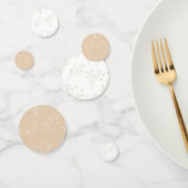 Beige Witte Bloemen Boho Bruiloft Confetti (Groep)