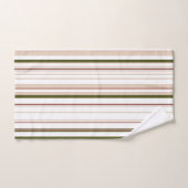 Beige witte groene neutrale badkamer aan de kust bad handdoek (Handdoek)