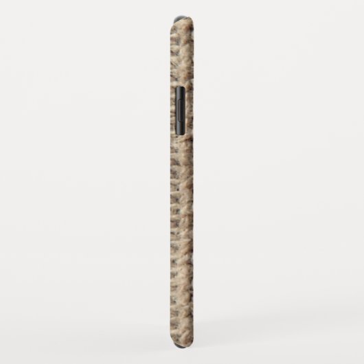 Beige woljumper, effect Case-Mate iPhone case (Achterkant/rechts)