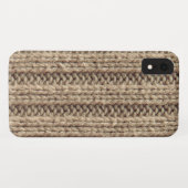 Beige woljumper, effect Case-Mate iPhone case (Achterkant (horizontaal))
