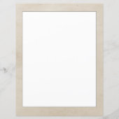 Beige Wreath Monogram Stationery (Achterkant)